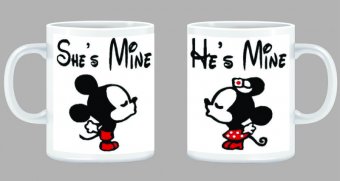 Set 2 cani She's mine & He's mine
