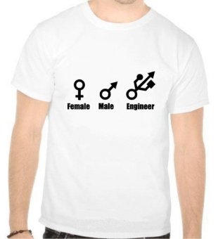 Tricou Female, male, engineer
