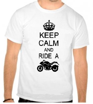 Tricou Keep calm and ride a moto