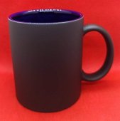 Cana termosensibila neagra cu interiorul colorat, personalizata 