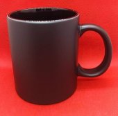 Cana termosensibila neagra cu interiorul colorat, personalizata 