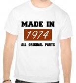 Tricou Made in 1974, all original parts